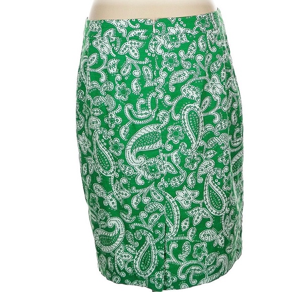 Boden Dresses & Skirts - Boden Green Paisley Skirt